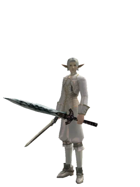 Spirit Sword*Tsurugi on a male Elf, front view