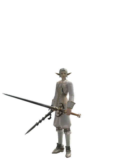Stormbringer*Raid Sword on a male Elf, front view
