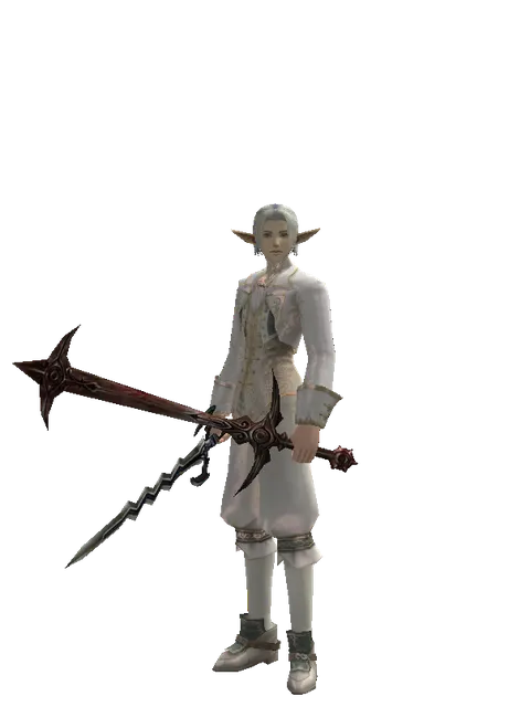 Stormbringer*Sword of Nightmare on a male Elf, front view