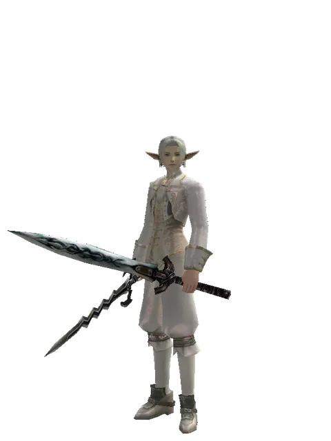 Stormbringer*Tsurugi on a male Elf, front view