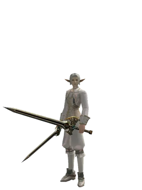Sword of Delusion*Sword of Delusion on a male Elf, front view