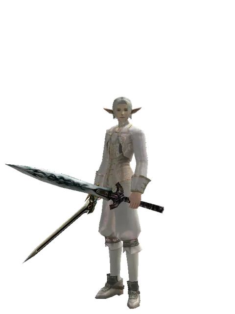 Sword of Delusion*Tsurugi on a male Elf, front view