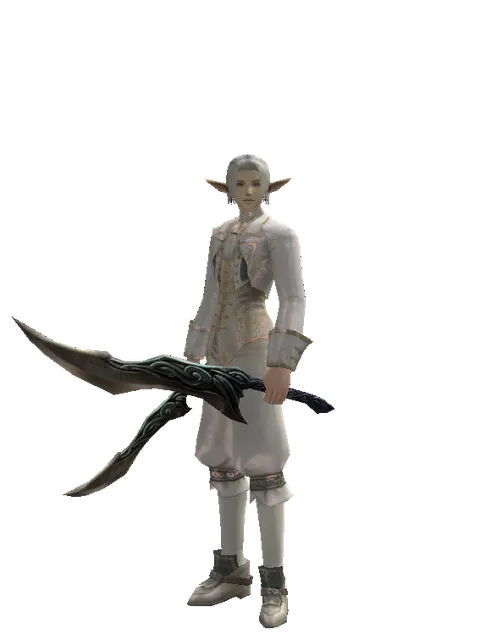 Sword of Limit*Sword of Limit on a male Elf, front view
