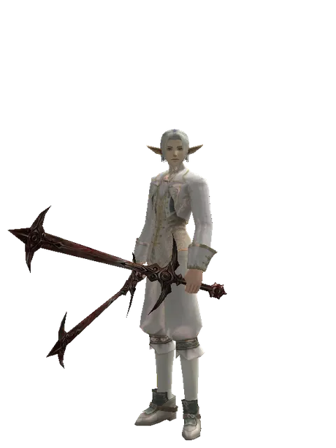 Sword of Nightmare*Sword of Nightmare on a male Elf, front view