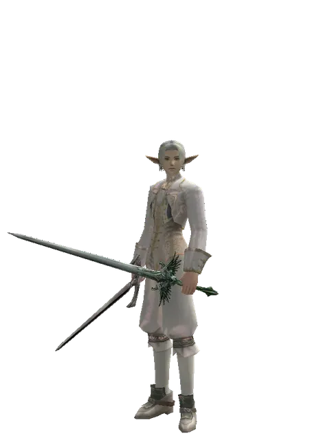 Sword of Revolution*Elven Long Sword on a male Elf, front view