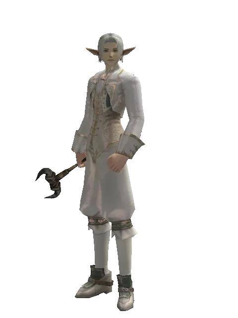 Buffalo's Horn on a male Elf, front view