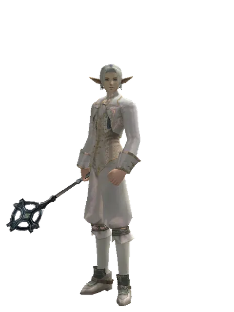 Crucifix of Blessing on a male Elf, front view