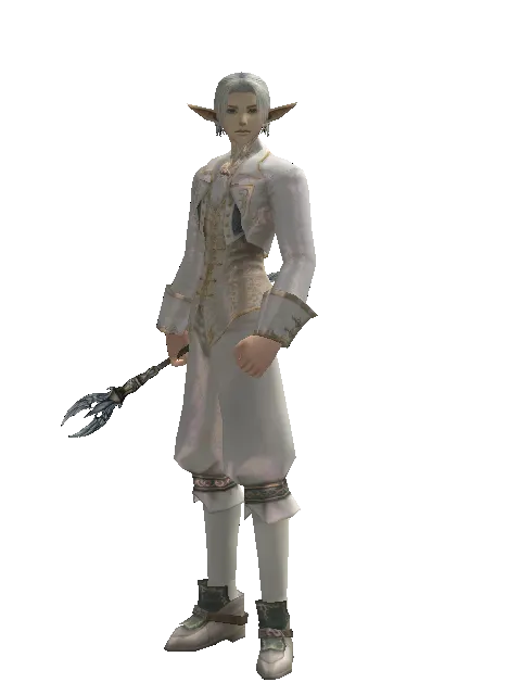 Divine Tome on a male Elf, front view