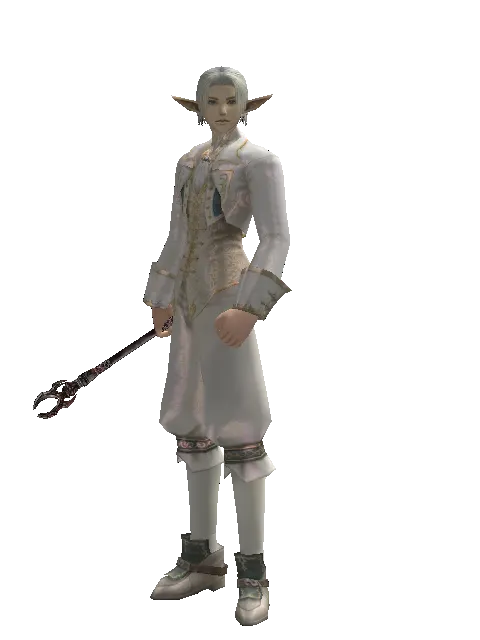 Heathen's Book on a male Elf, front view