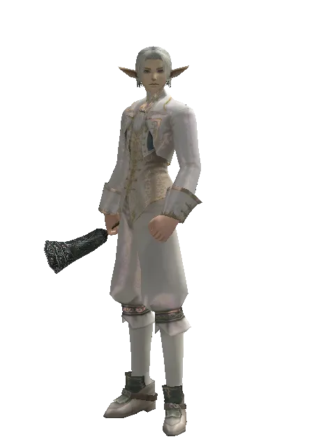 Horn of Glory on a male Elf, front view