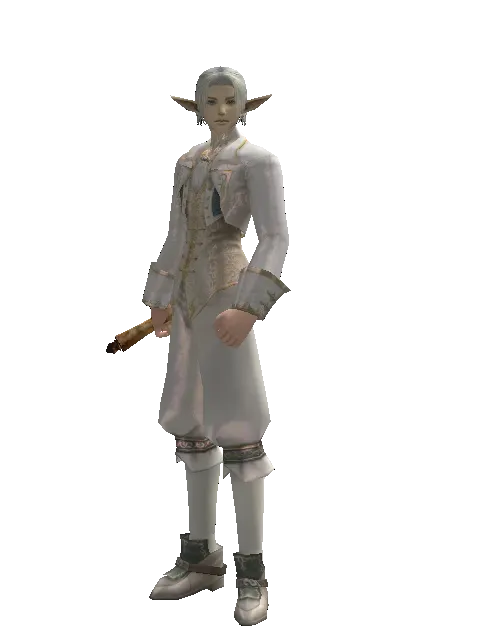 Scroll of Wisdom on a male Elf, front view