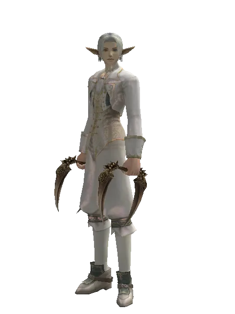 Fisted Blade on a male Elf, front view