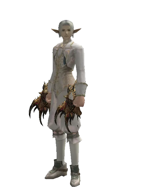 Vesper Fists on a male Elf, front view