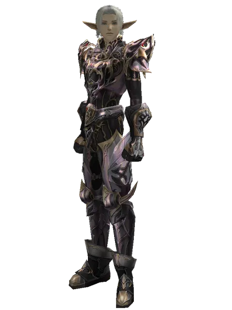 Apella (heavy armor) on a male Elf, front view