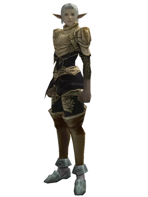 Compound Scale (heavy armor) on a male Elf, front view