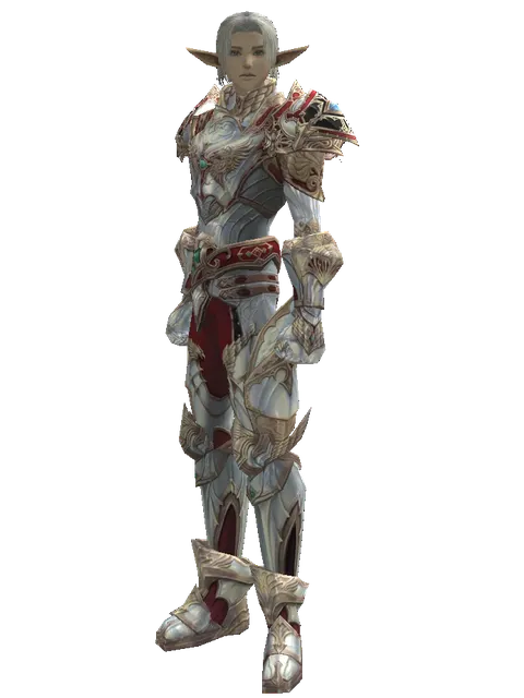 Dynasty Platinum [Shield Master] (heavy armor) on a male Elf, front view