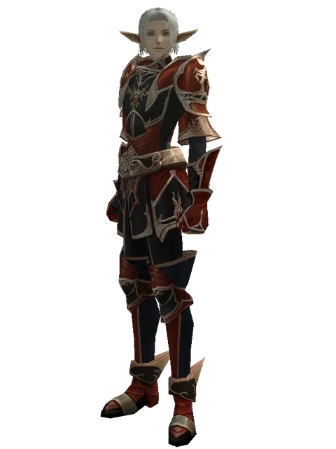 Set of Nightmare on a male Elf, front view