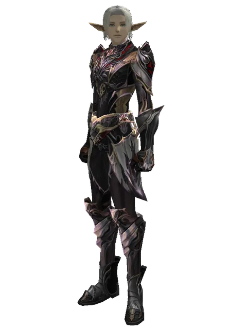 Apella Set on a male Elf, front view