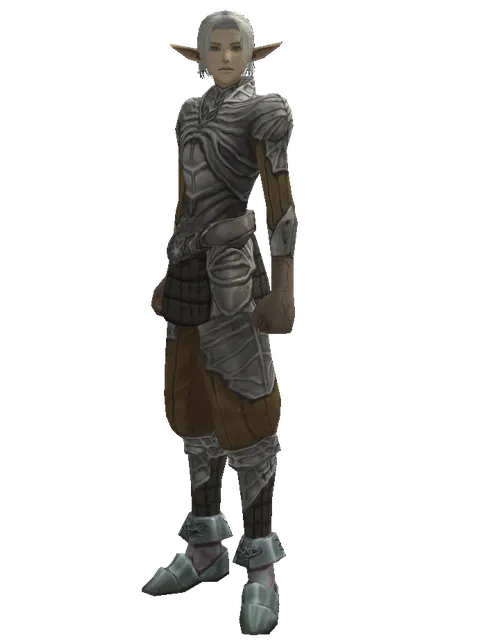 Bone (light armor) on a male Elf, front view