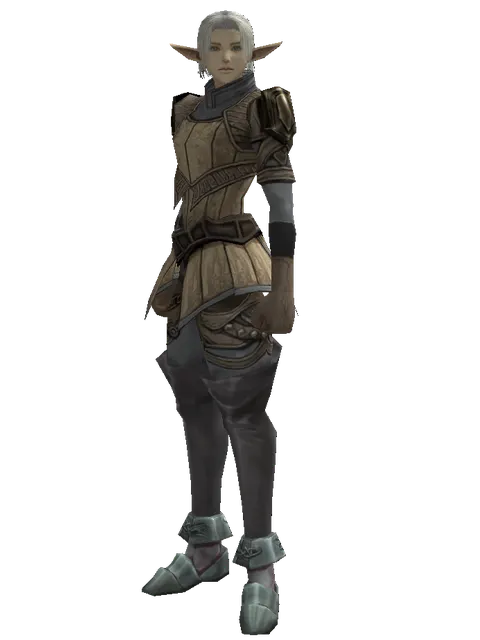 Cotton (light armor) on a male Elf, front view