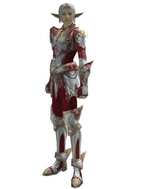 Dynasty Leather Set on a male Elf, front view