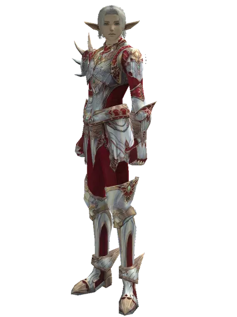 Dynasty Leather Set on a male Elf, front view