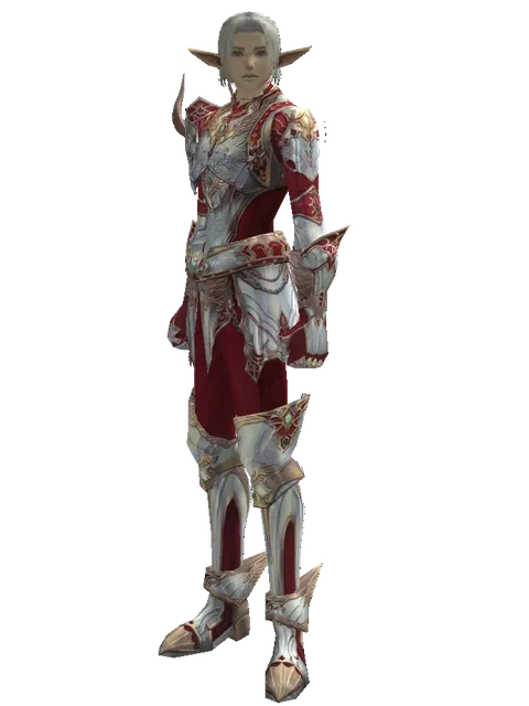 Dynasty Leather Set on a male Elf, front view