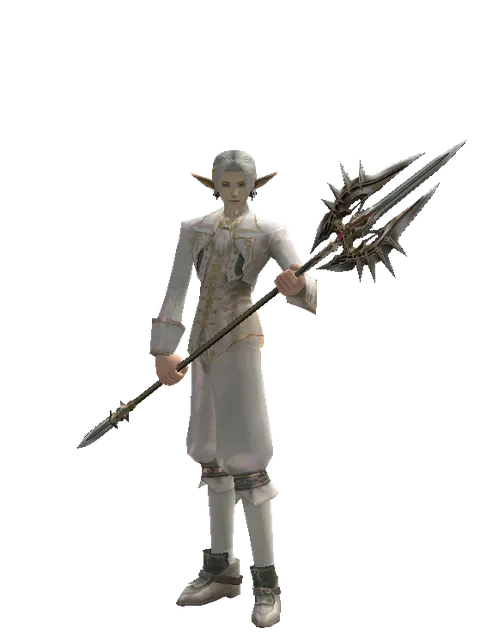 Icarus Trident on a male Elf, front view