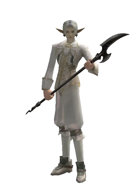 Scorpion on a male Elf, front view