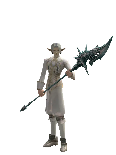 Tiphon's Spear on a male Elf, front view