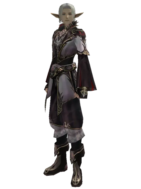 Apella Set - Robe on a male Elf, front view