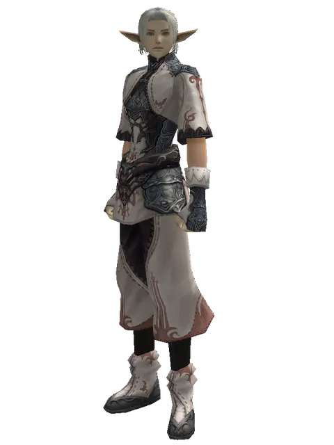 Avadon Robe Set on a male Elf, front view