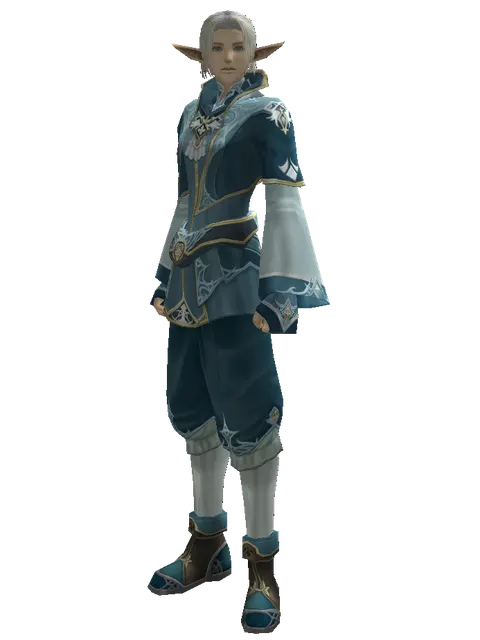 Clan Oath Set - Robe on a male Elf, front view