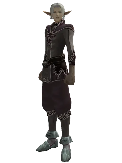Cursed (robe) on a male Elf, front view