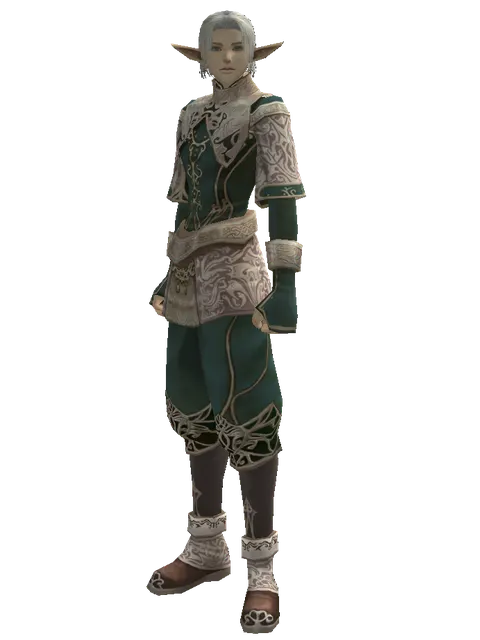 Divine Set on a male Elf, front view