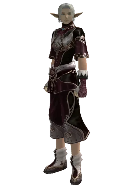 Set of Doom on a male Elf, front view
