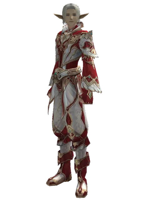 Dynasty Set - Robe on a male Elf, front view