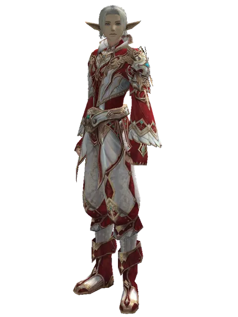Dynasty Silver Satin [Healer] (robe) on a male Elf, front view