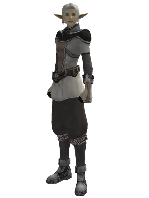 Set of Knowledge on a male Elf, front view