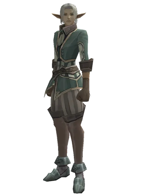 Mystic's (robe) on a male Elf, front view