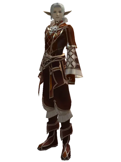 Robe of Nightmare Set on a male Elf, front view