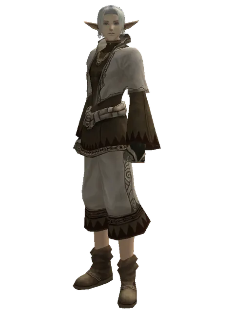 Seal (robe) on a male Elf, front view