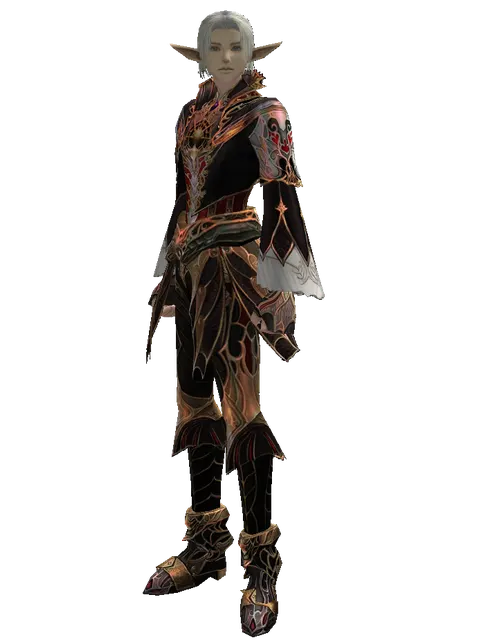 Vesper Set - Robe on a male Elf, front view