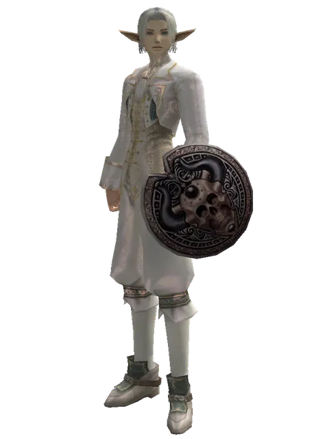 Doom Shield on a male Elf, front view