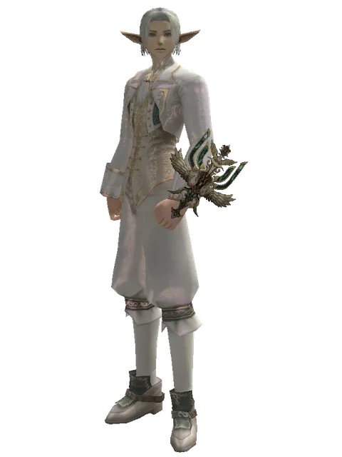 Dynasty Sigil on a male Elf, front view