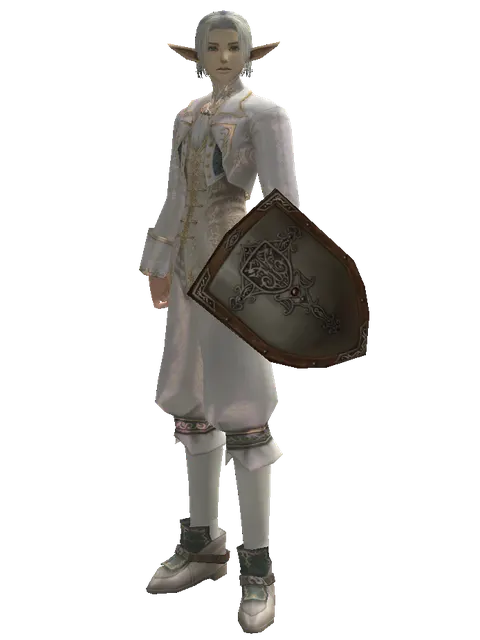 Ubiquitous Shield on a male Elf, front view