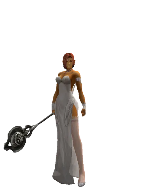 Bonebreaker on a female Human fighter, front view