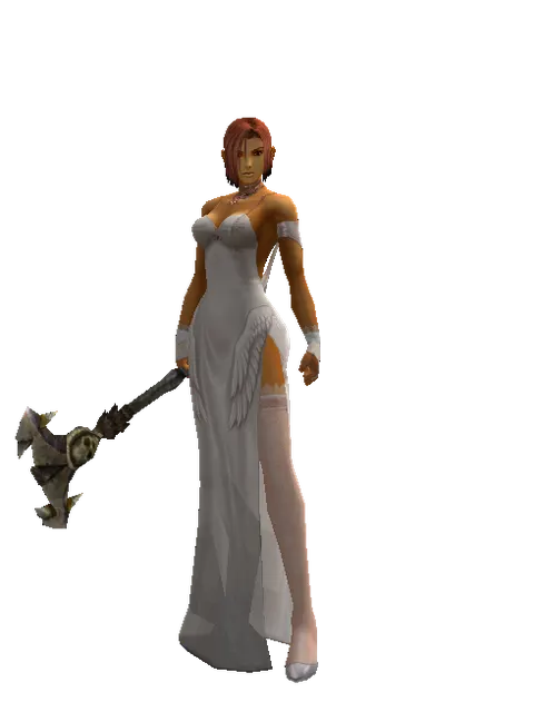 Elrokian Trap on a female Human fighter, front view