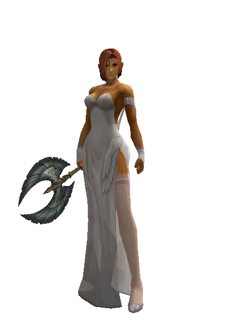 Elysian on a female Human fighter, front view