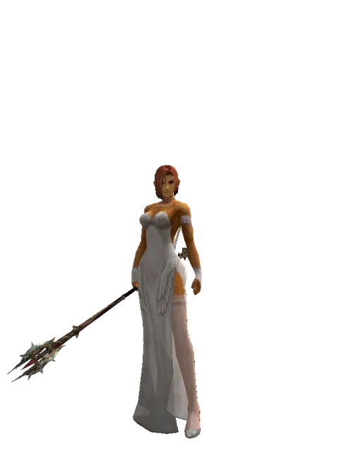 Icarus Hall on a female Human fighter, front view